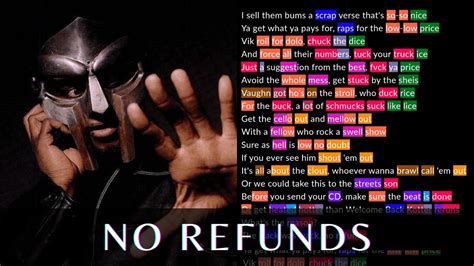 MF DOOM - No Refunds | Rhymes Highlighted - YouTube