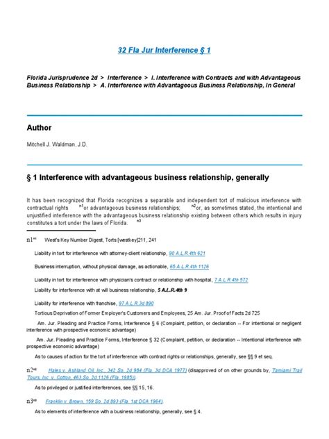 Tortious INterference With Business Relationship | PDF | Tortious Interference | Tort