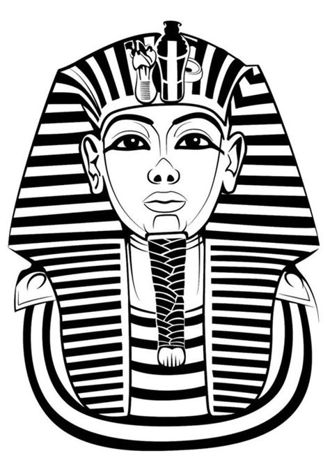 Coloring page Tutankhamun - img 24740. | Egyptian tattoo, Egyptian ...