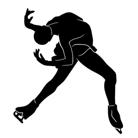 Premium Vector | Figure skating silhouette illustration