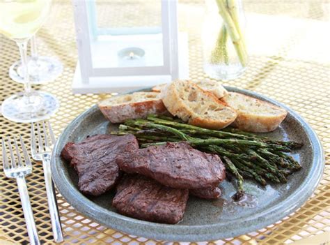 Grilled Red Wine and Garlic Elk Steak - Cooking With Ruthie