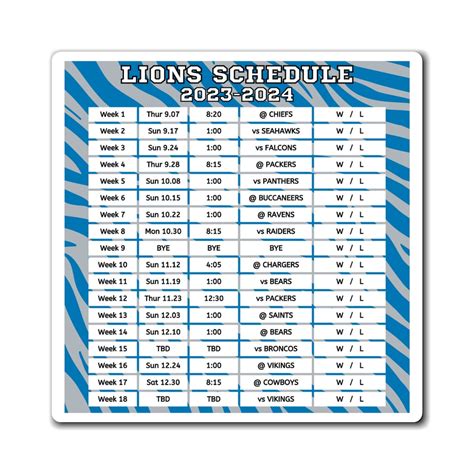 Detroit Lions Schedule 2024 Printable - Cahra Corella