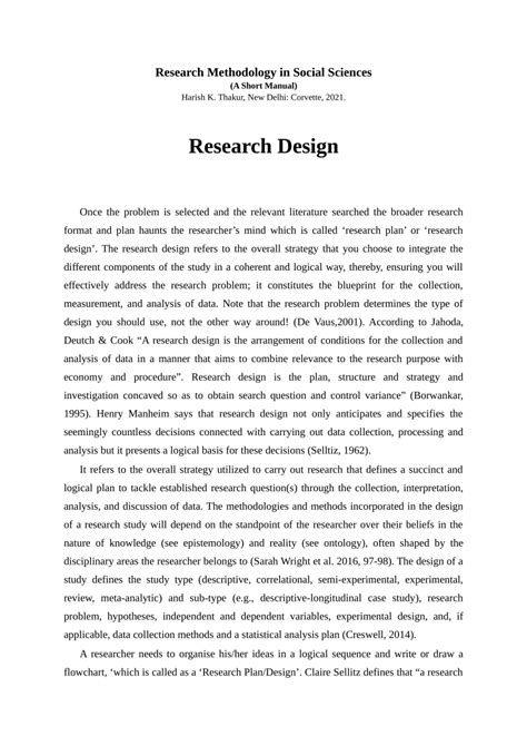 (PDF) Research Design