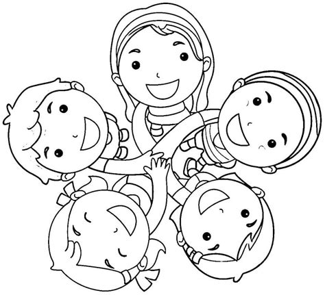 Coloriage Amitié à imprimer sur ColoriageEnfant.Com