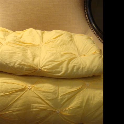 Pottery Barn | Bedding | Pottery Barn Bright Sunny Yellow Twin Comforter And Single Sham Good ...
