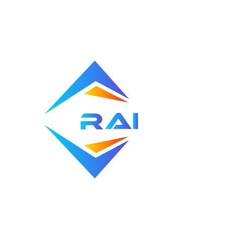 RAI abstract technology logo design on white background. RAI creative ...