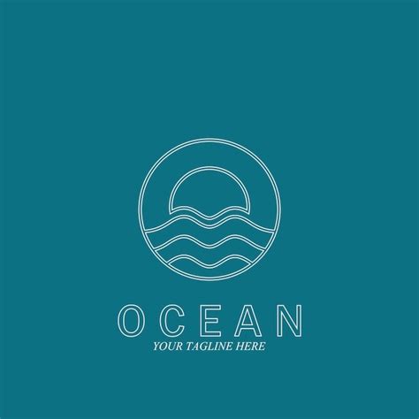 Premium Vector | Ocean wave sea logo vector illustration design template