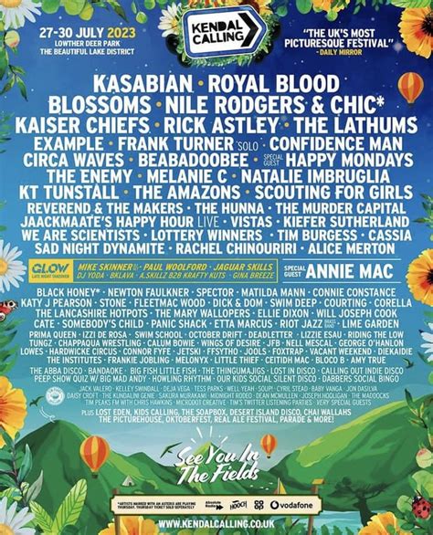 Kendal Calling 2023 lineup : r/festivals