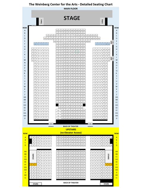 Seating Charts | Weinberg Center for the Arts