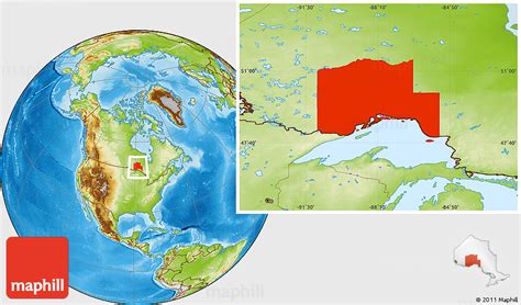 Physical Location Map of Thunder Bay