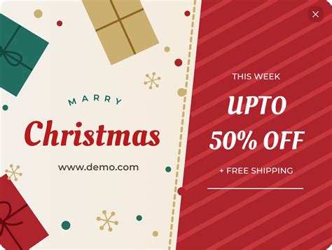 Christmas Pop-Up Ideas to Increase Your Holiday Sales Free🎄🎅🎁 by WebbyTemplate on Dribbble