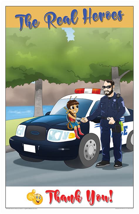 Thank You Police Poster | Giving Thanks Poster | Thank Law Enforcement