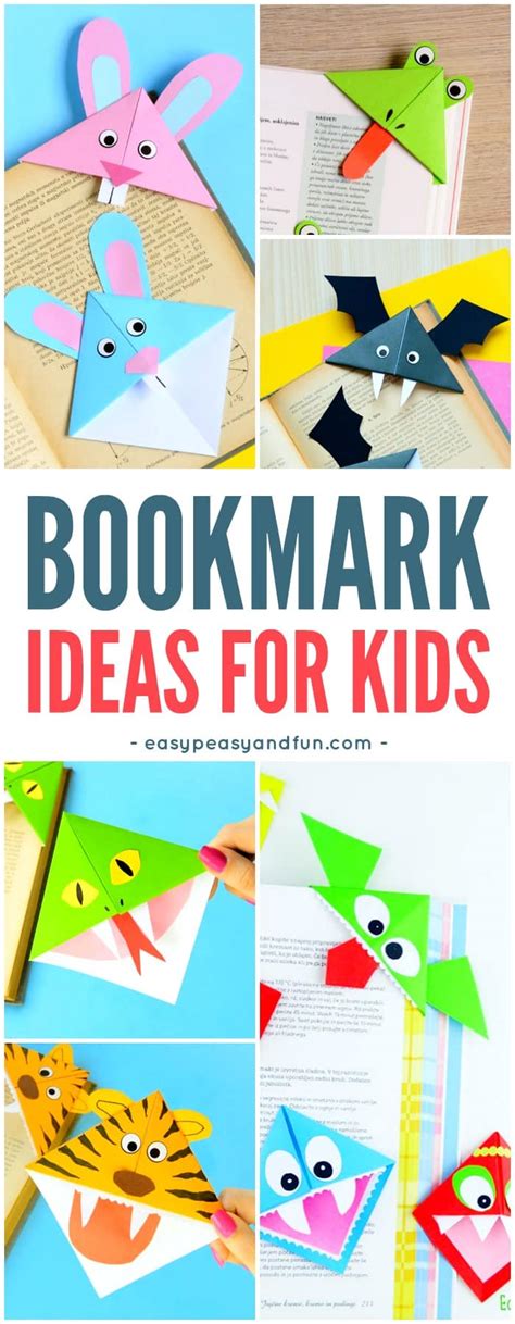 How to Make Corner Bookmarks + Ideas and Designs | Bookmarks kids, Bookmarks handmade kids, Easy ...