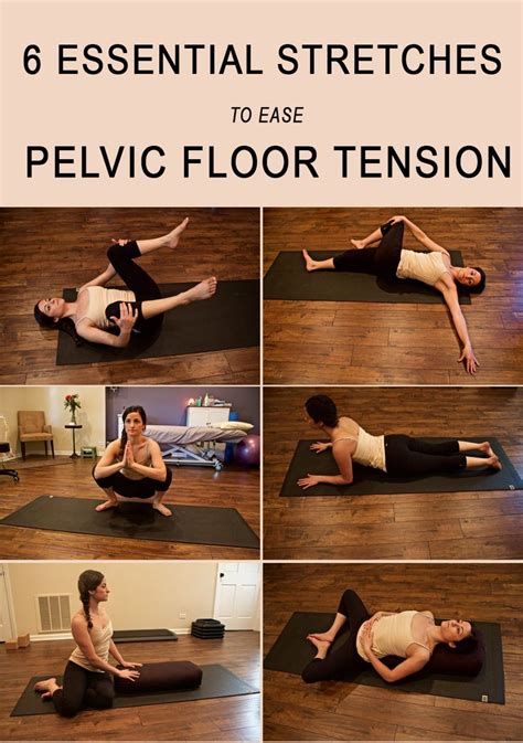 6 ESSENTIAL STRETCHES TO EASE PELVIC FLOOR TENSION | Pelvic floor ...