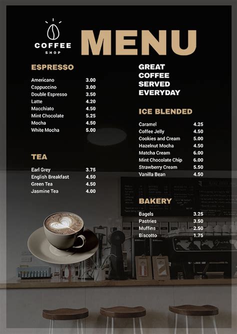 10+ Coffee Shop Menu Template Free PSD | room surf.com