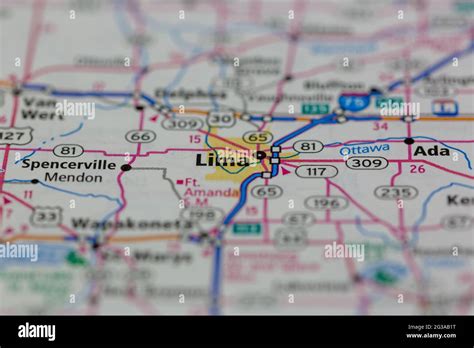 Lima ohio map hi-res stock photography and images - Alamy