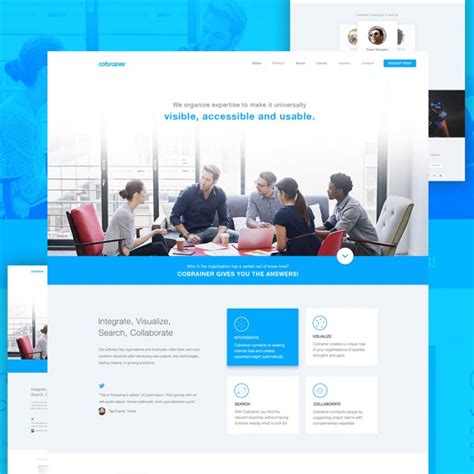 Professional Company Website Template Free PSD – Download PSD