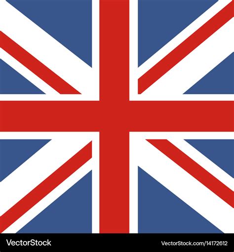 Flag great britain official uk flag the Royalty Free Vector