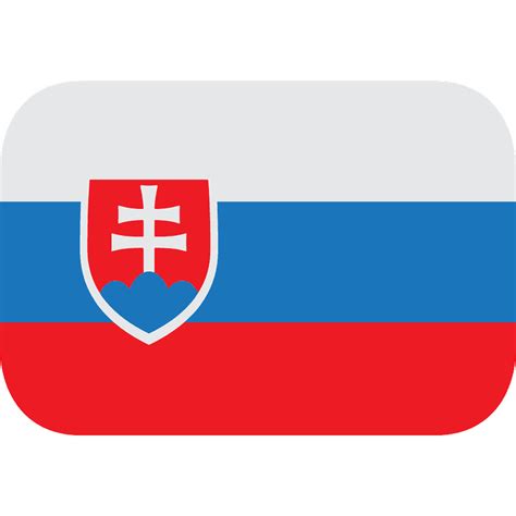 Slovakia flag emoji clipart. Free download transparent .PNG | Creazilla