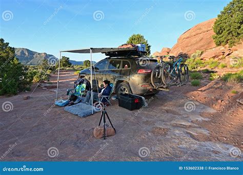 Woman Backcountry Camping in the Grand Canyon. Editorial Stock Photo - Image of national, grand ...