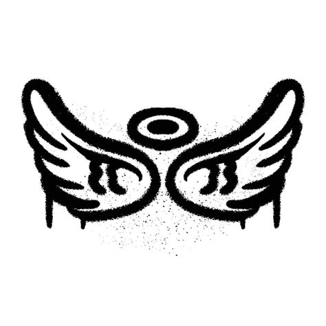 Graffiti Spray Paint Wings Angel Isolated Vector Illustration 12104215 ...