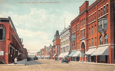 Mankato Minnesota Front Street Scene Historic Bldgs Antique Postcard K67310 - Mary L. Martin Ltd ...