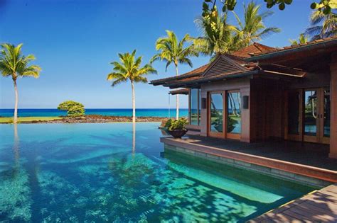 luxury coastal home | hualalai resort | Hawaii beach house, Waterfront homes, Hawaii homes