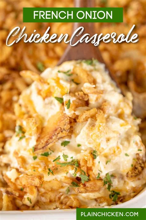 French Onion Chicken Casserole - Plain Chicken