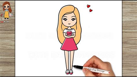 How to Draw a Cute Little Girl - Easy Drawings - YouTube