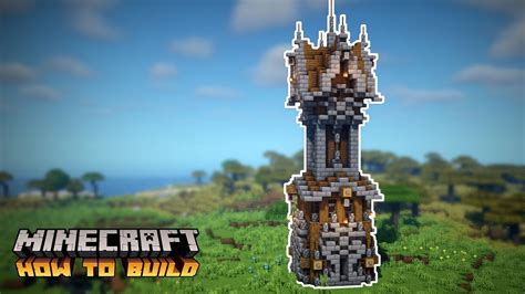 Minecraft: How to Build a Medieval Tower - YouTube