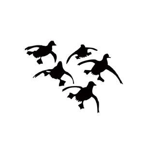 Ducks Landing Silhouette at GetDrawings | Free download