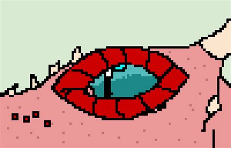 Dragon eye pixel art