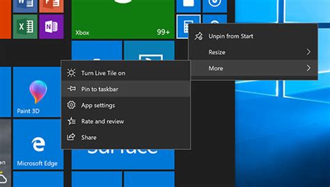 Pin an app to the taskbar - Microsoft Support