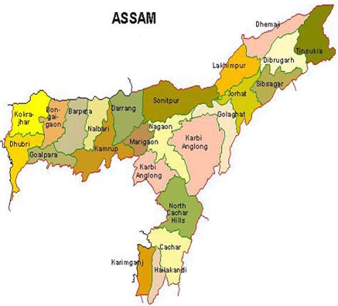 State of Assam-Asom-Map-Population-Places-Tourism-Capital etc,