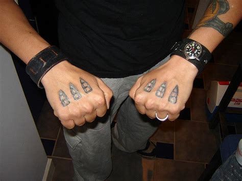 Wolverine Tattoos by TedHobgood, via Flickr Hand Tattoos, Knuckle ...