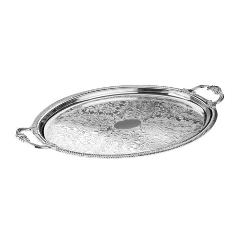 Silver Oval Tray with Handles – Party Depot