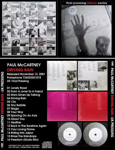 PAUL McCARTNEY CD - DRIVING RAIN - 2001 UK VINYL PRESSING