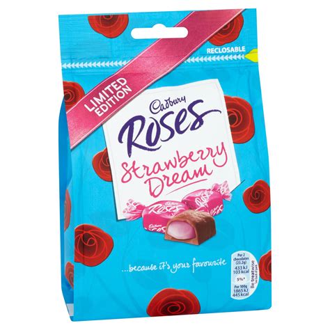 Cadbury Roses Strawberry Dream Chocolate Bag 93g | Sharing Bags & Tubs | Iceland Foods