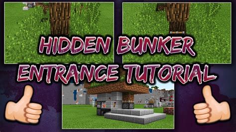 ! Hidden Bunker Door ! Redstone Tutorial !-Minecraft Bedrock Edition-! - YouTube