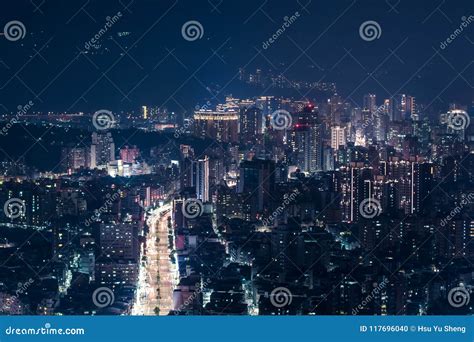 New Taipei City Skyline Aerial View - Birds Eye Night View Use the ...