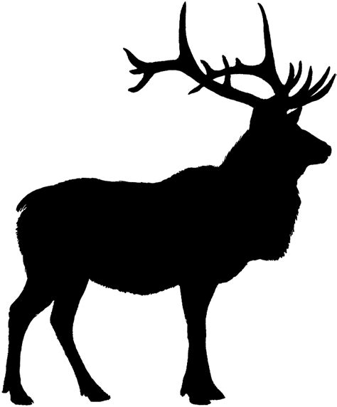 Elk Head Silhouette - Cliparts.co