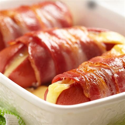 Cheese Stuffed Bacon Wrapped Sausages Recipe