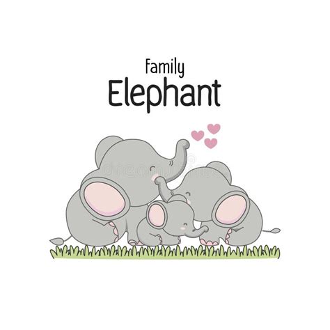 Elephant Family Stock Illustrations – 5,480 Elephant Family Stock Illustrations, Vectors ...