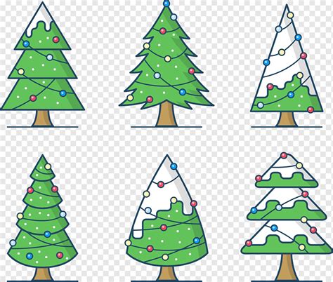 Christmas tree Drawing, Green Cartoon Christmas Tree, holidays, decor, palm Tree png | PNGWing