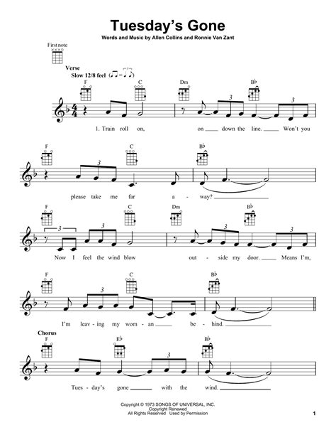 Tuesday's Gone | Sheet Music Direct