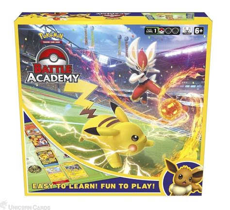 Pokemon TCG: Battle Academy 2022 :: 3 Complete Decks :: Cinderace V, Pikachu V & Eevee V ...