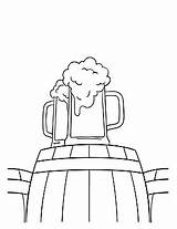 Keg Coloring Page sketch template