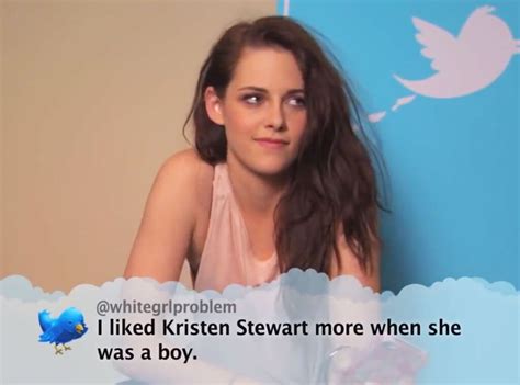 Kristen Stewart from Celebrity Mean Tweets From Jimmy Kimmel Live! | E ...