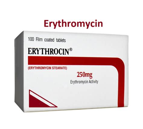 Erythromycin (Erythrocin) - Uses, Dose, Side effects, MOA, Brands