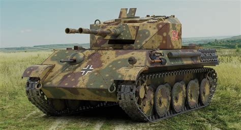 Flakpanzer V Coelian 3D Model $159 - .3ds .fbx .max .obj - Free3D